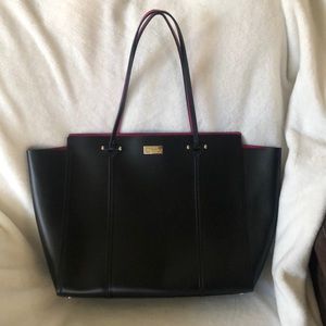 Kate Spade Black & Hot Pink tote